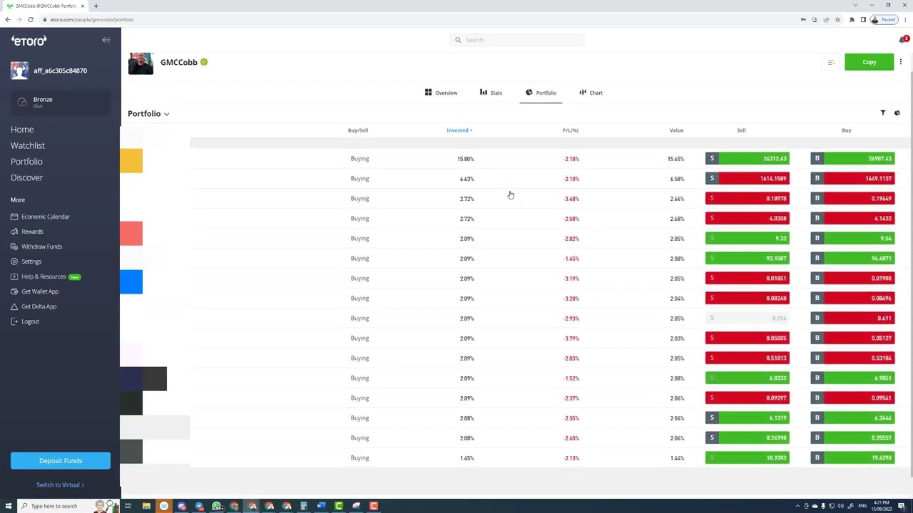 Copy Trade Setup eToro