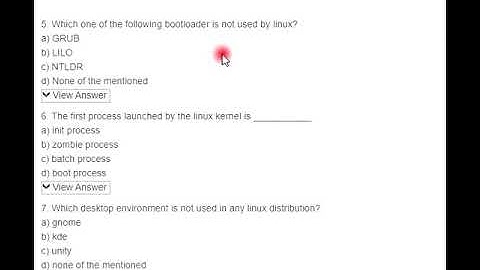 Operating System_p2, Linux OS MCQS