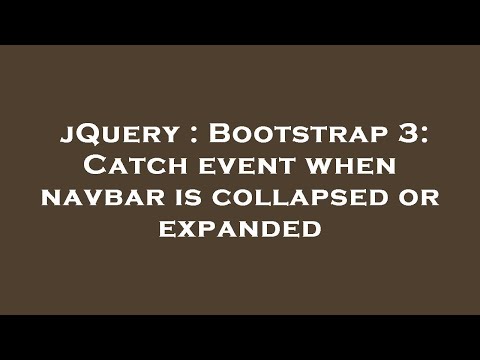 jQuery : Bootstrap