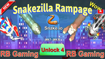 New Event SNAKEZILLA RAMPAGE  UNLOCK ALL 4 Skin in Snake Io/SNAKEZILLA,GUN GUARDIAN,GREAT APE & Boss