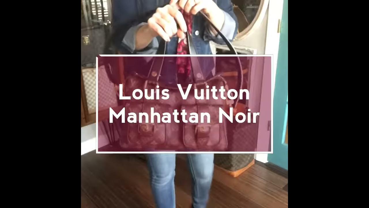 Model Shot of Louis Vuitton Manhattan Noir New Model 