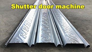 Rolling shutter machine price | roller shutter roll forming machine | shutter door forming machine