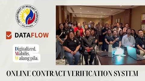 ONLINE CONTRACT VERIFICATION SYSTEM. INFLUENCER MARKETING EVENT: Amplifying the Digital OFW Journey