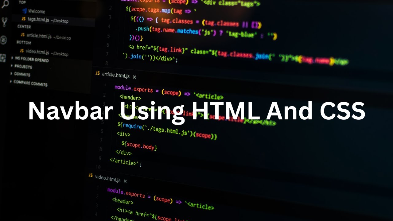 Navbar Using Basic HTML And CSS - YouTube