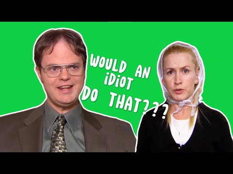 Dwight Schrute (The Office) "I think would an idiot do that?" Green Screen