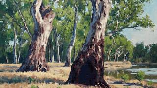 How to Paint GUM TREES and BARK Even If You're a Beginner (Works for ALL Tree Types)