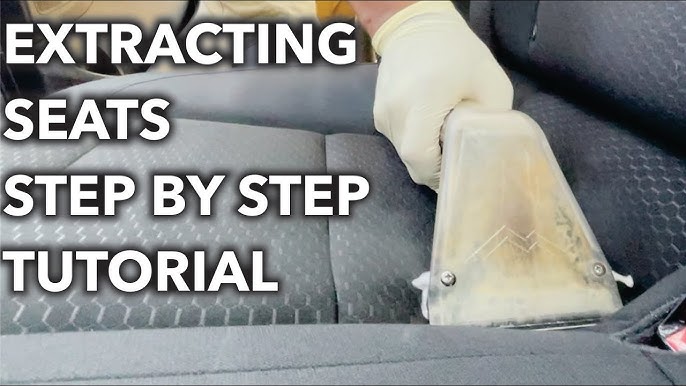 How to Clean cloth car seats at HOME! (Without Extractor) 