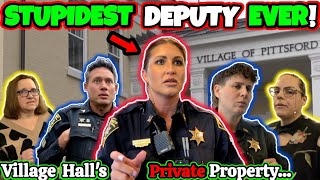 💥STUPIDEST Deputy EVER! Leave NOW... Monroe County Sheriffs #Pittsford