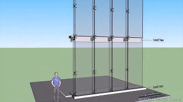 Construction Sequence of Spider Glazing Curtain Wall