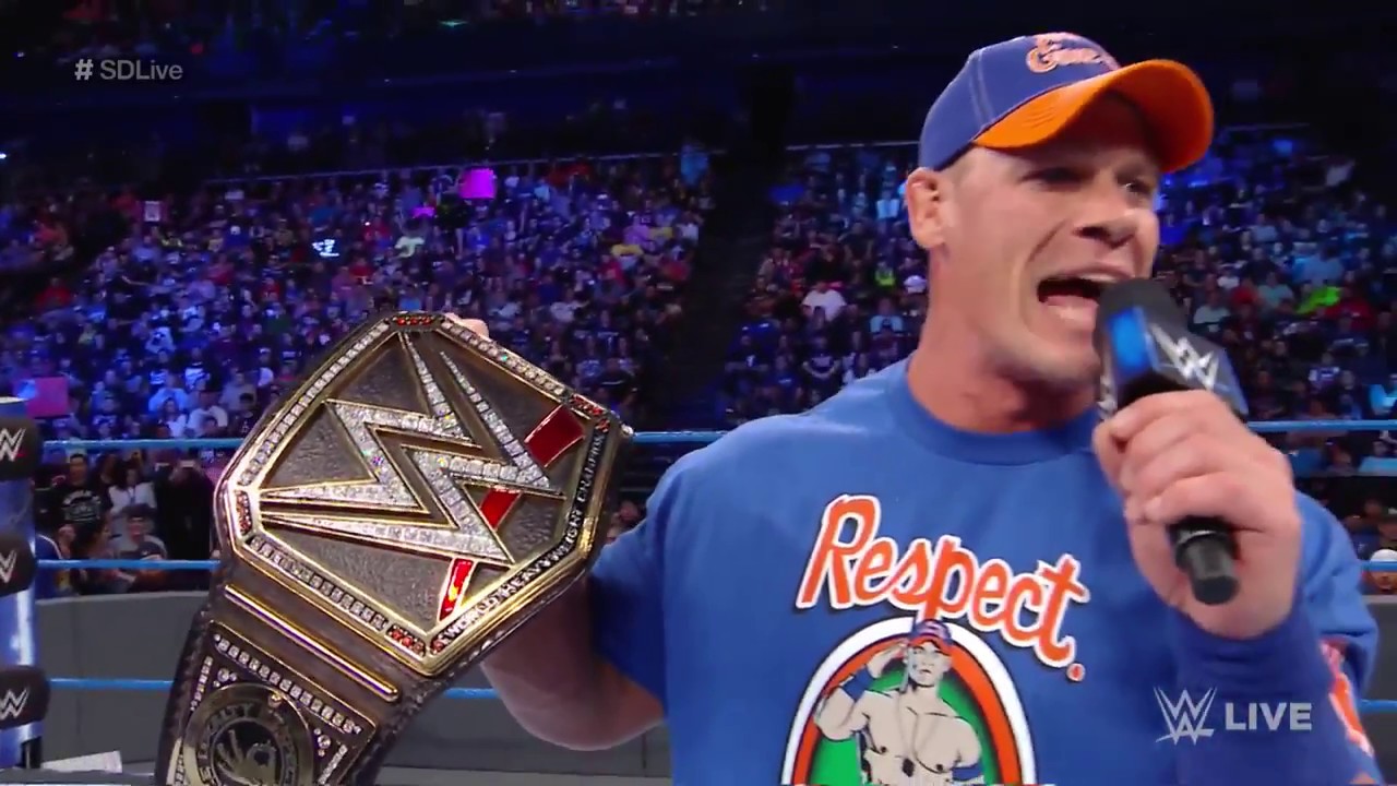 John Cena returns to SmackDown LIVE as a 16 time World Champion ...