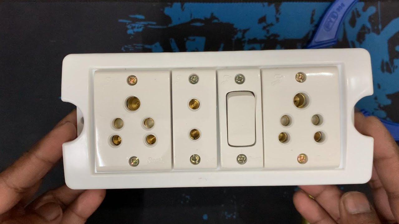 How to make electric board 1 switch 3 socket - YouTube