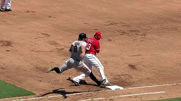 SF@TEX: Moreland ranges, Perez wins the race to first