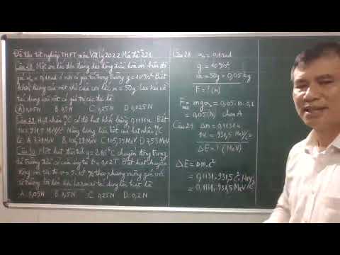 LÝ 12 GIẢI ĐỀ THI TN THPT 2022 ( Từ Câu 28 tới Câu 30 mã đề 221) #HOT