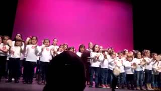 Grupo infantil de canto de la AG. FOLK. STA. LETICIA DE AYERBE, gala ASPANOA 13/12/2014