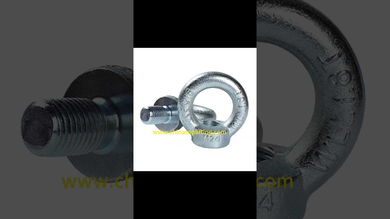 Why DIN580 Eye Bolt and DIN582 Eye Nut Are Essential for Lifting?