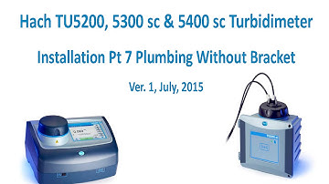 TU5 Series Turbidimeters - Installation: Plumbing without a Bracket