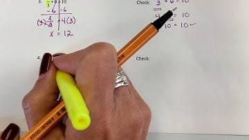 Video Notes:  Two step Equations