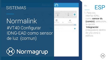 #VT40 Normalink: Configurar un interfaz IDNG EAD como sensor de luz  (común)