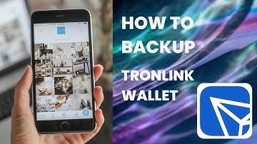 How to backup TronLink wallet
