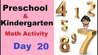 Kindergarten Math Activity Worksheet DAY 20