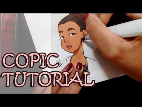** COPIC TUTORIAL ** Como evitar estrias e Sombra celular