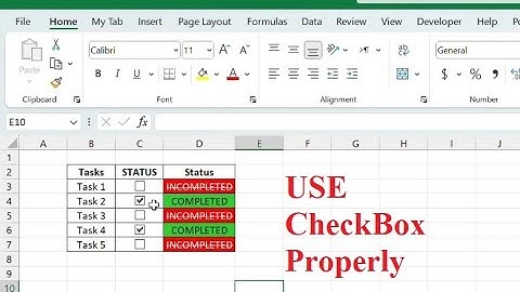 How to Use Excel Checkboxes with Strike Through #exceltutorial #excelformula