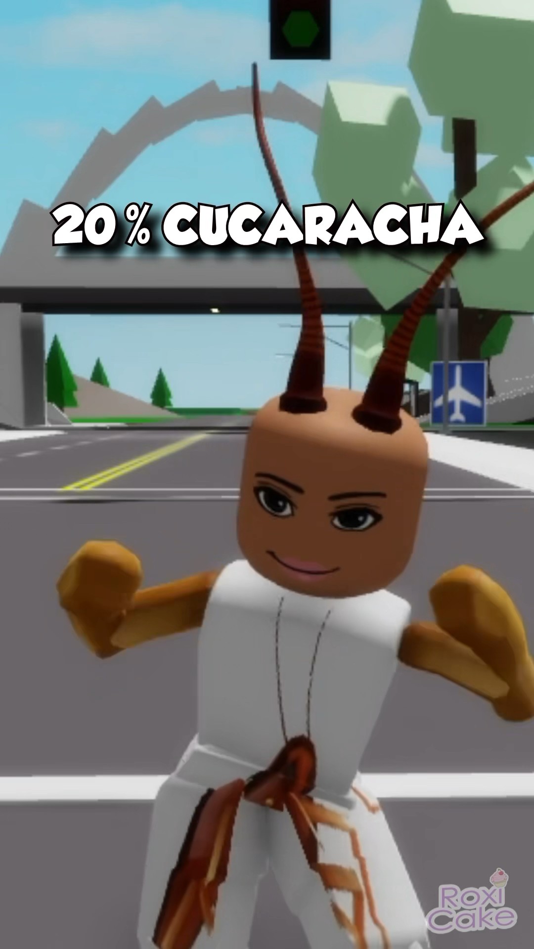 CONVIRTIÉNDOME EN UNA CUCARACHA D: #SHORTS #ROBLOX