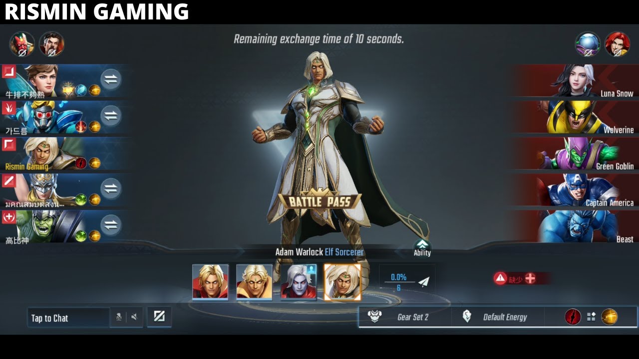 Adam Warlock Full Powerful Energy Attack+Armor Build Rank Gameplay ...