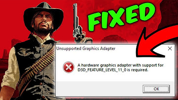 FIX Unsupported Graphics Adapter Error in Red Dead Redemption 2024!