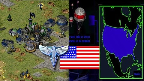 🇺🇸 America 2 vs 2 Tsunami Map Online Multiplayer Red Alert 2 Yuri #commandandconquer #redalert2 #ra2