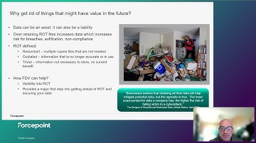 Getting rid of Data ROT | Forcepoint Data Visibility