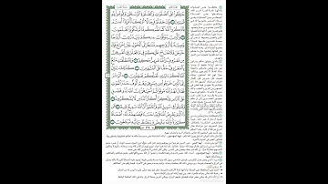 الصفحة٣٩من المصحف الشريف برواية حفص عن عاصم القارئ د.بريك سعد بريك- إجازة التجويد من الأزهر الشريف
