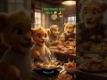 Little Chef’s First Iftari! 🦁🌙RamadanMubarak #TrendingShorts #CuteAnimation #IftarVibes #Samosa