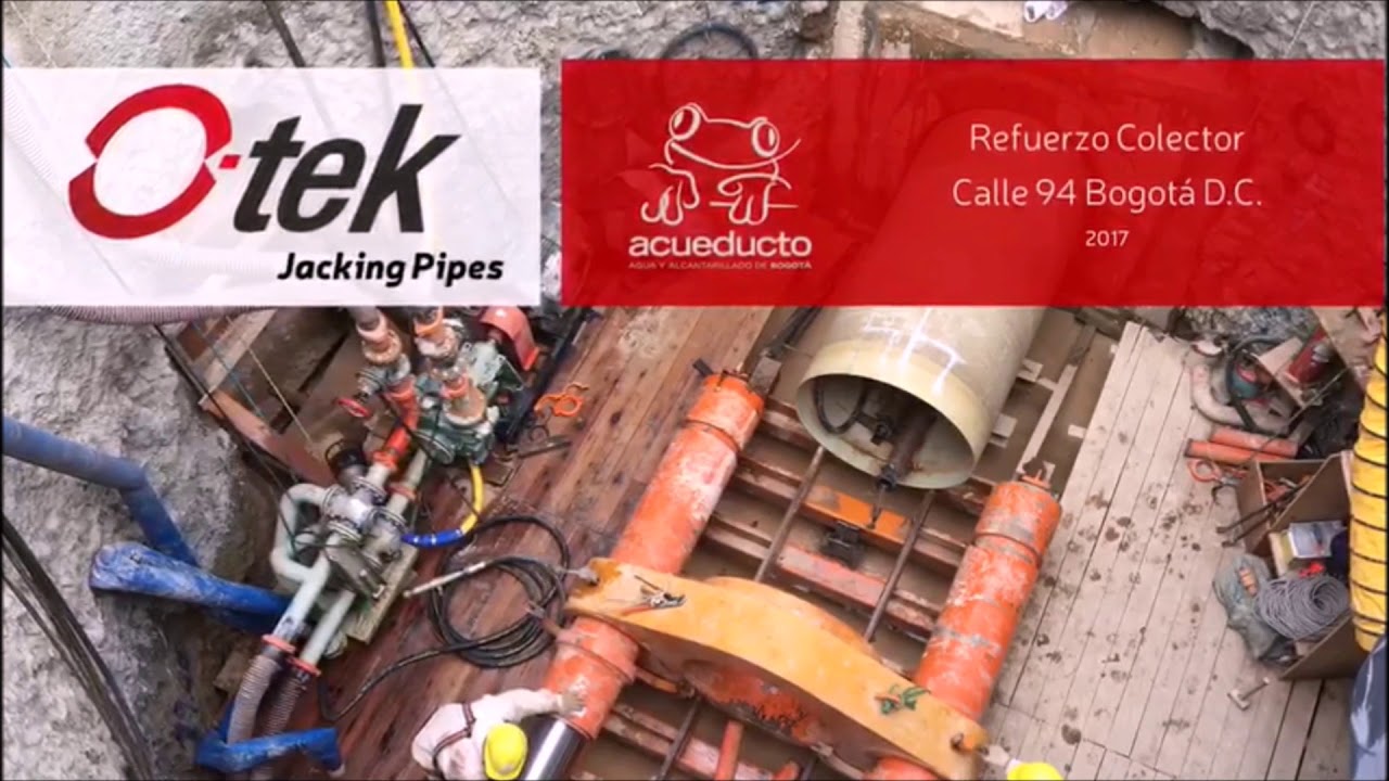 Pipe Jacking en Bogotá, con O-Tek - YouTube