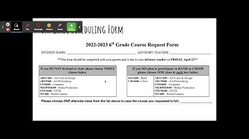 22-23 6th Grade Scheduling - Google Slides