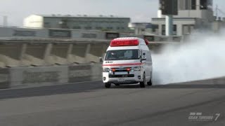 GT7 TOYOTA Ambulance HIMEDIC'21 Drift at Tsukuba Circuit