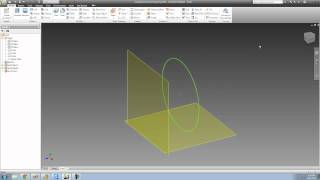 Autodesk Inventor Tutorial 23, Work Planes pt.2