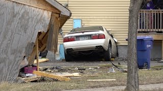 Car Drives Into A House In Saint Cloud, MN - 3/29/2017