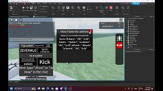 my admin system roblox studio