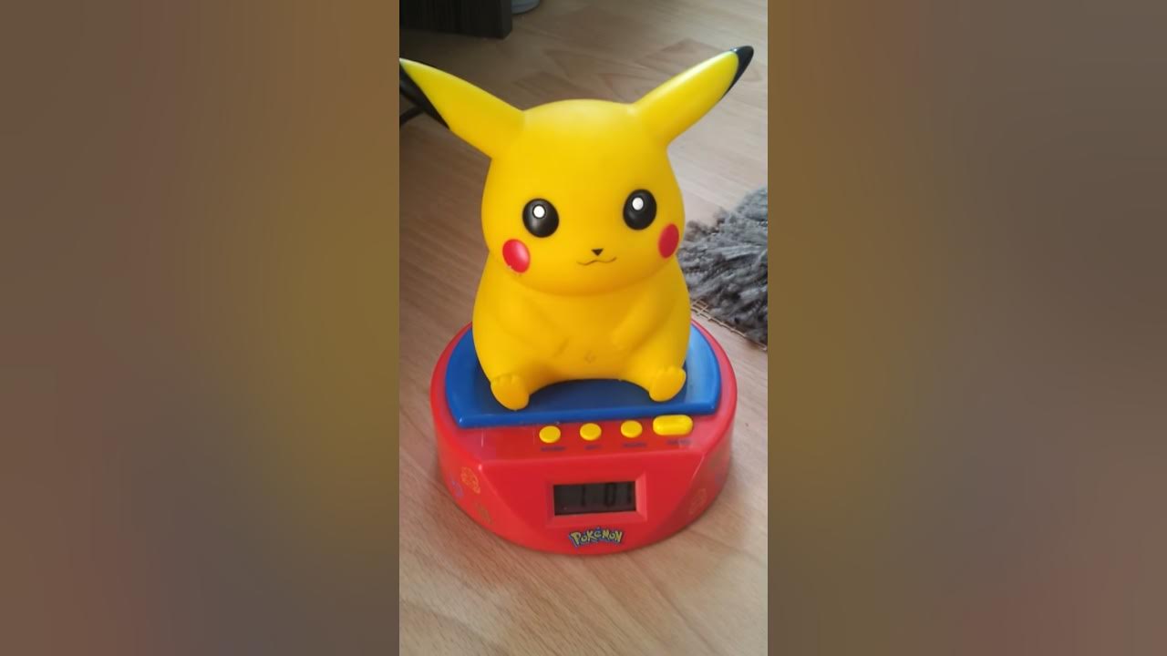 Pokemon Pikachu Alarm Clock super rare, plays theme tune YouTube