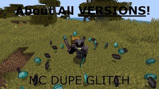 Minecraft Dupe Glitch | About all Versions!