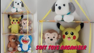 ARE YOUR SOFT TOYS MESSY THEN TRY THIS DIY ORGANIZER| SOFTTOYS ORGANIZER|PRETTY SHELFS screenshot 5