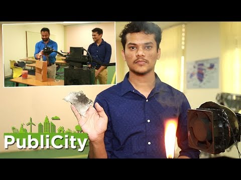 Engineering student designs pollution control device to tackle air pollution in