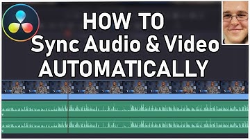 How to AUTOMATICALLY SYNC Audio and video in DaVinci Resolve 16 - Tutorial