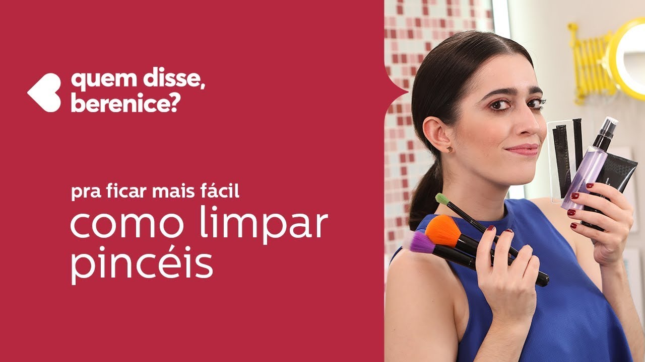 como limpar pincéis de make - YouTube