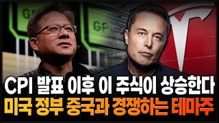[테슬라 전망] CPI 발표 이후 이 주식이 상승한다 미국 정부 중국과 경쟁하는 테마주 급등한다