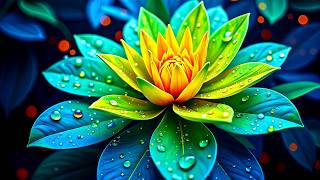 Liquid Water Lily - 4K Organic Background Screensaver screenshot 5