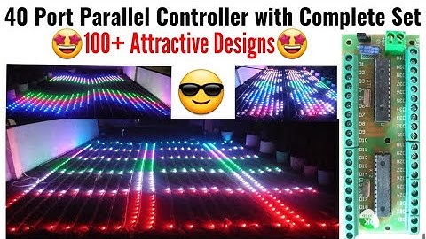 40 Port Parallel Controller Connection & Programme || 40 Port Parallel Controller with Complete Kit