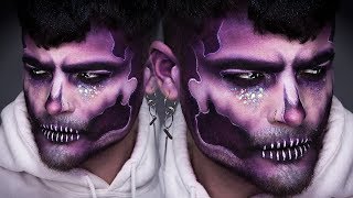 Euphoria Skull Halloween Makeup Tutorial ft Chrisspy! | Alex Faction