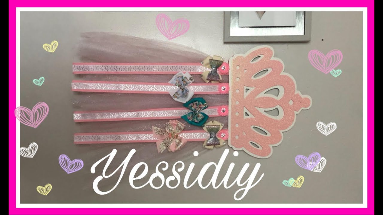 Portamoños de princesa/ princess bow holder | Tutorial